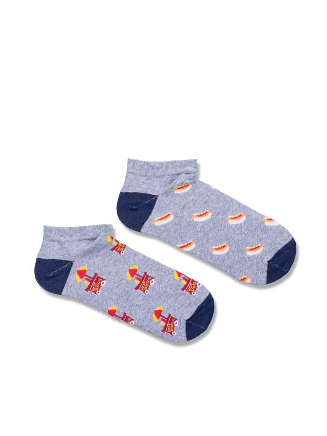 Men's Hot dog pattern low ankle socks 011.1108
