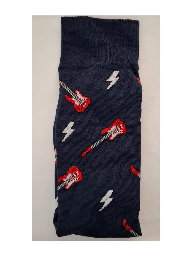 Men's Guitars & Drums pattern socks 0125.080
