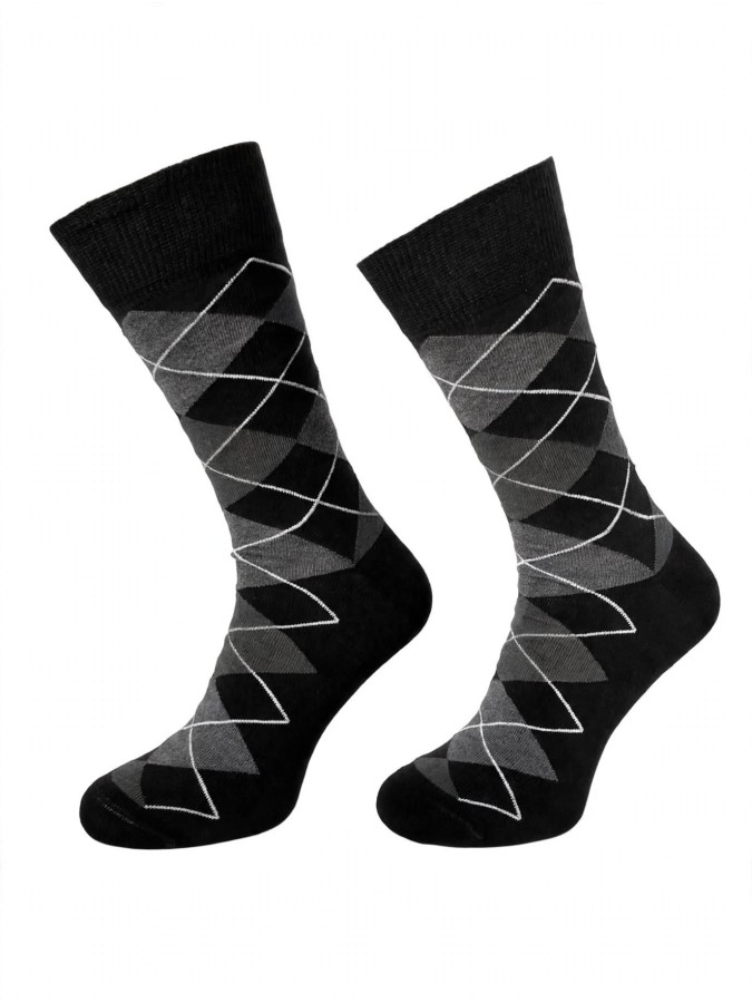 Men's Diamond pattern socks 0125.093