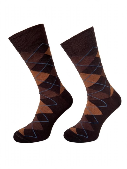 Men's Diamond pattern socks 0125.093