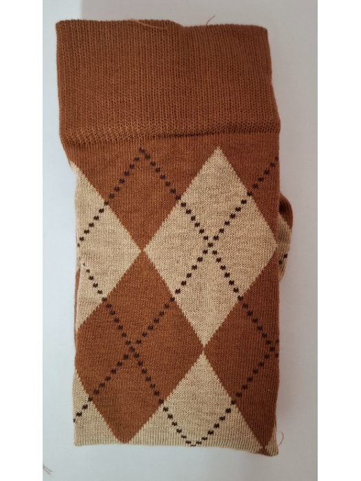 Women's Diamond Vintage pattern knee socks 0248.015