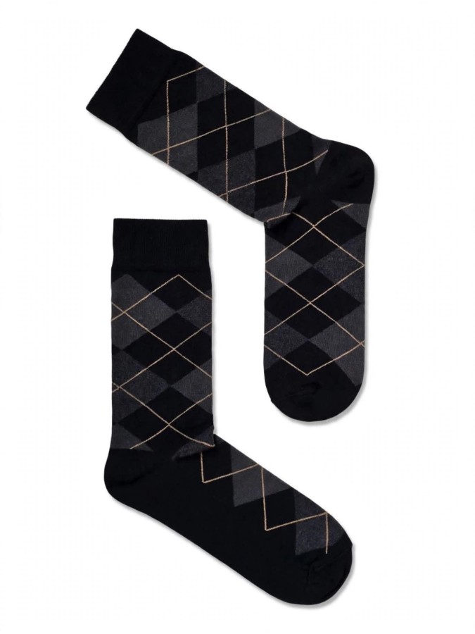 Men's Diamond pattern socks 0125.093