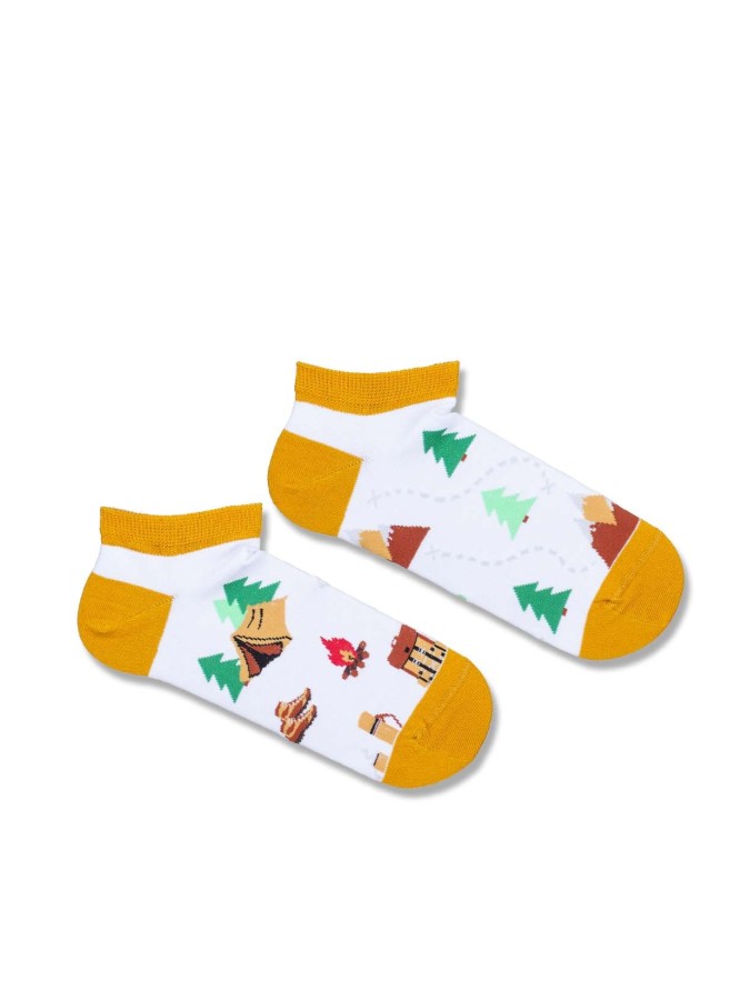 Men's Trekking pattern low ankle socks 014.1108