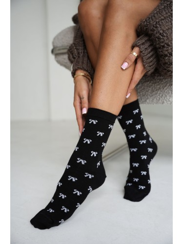 Women's Little bows pattern socks 0200.221 2