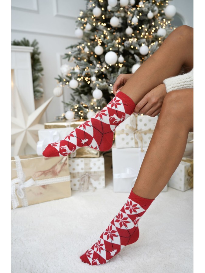 Women's Christmas socks Diamond 1283.044