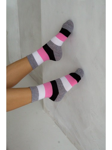 Women's Wide stripes pattern socks 0200.019