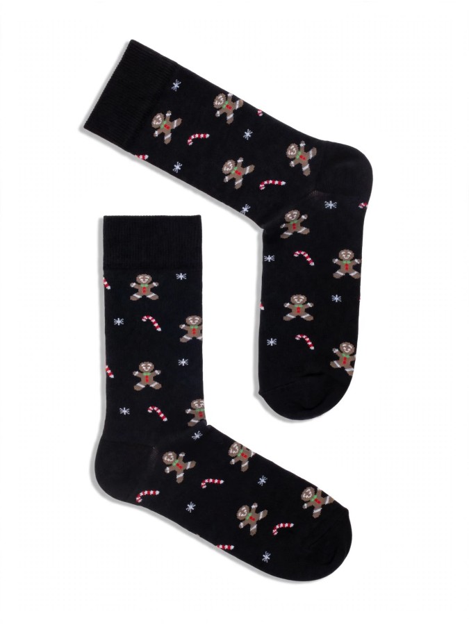 Men's Christmas socks Cookies & Candy canes...