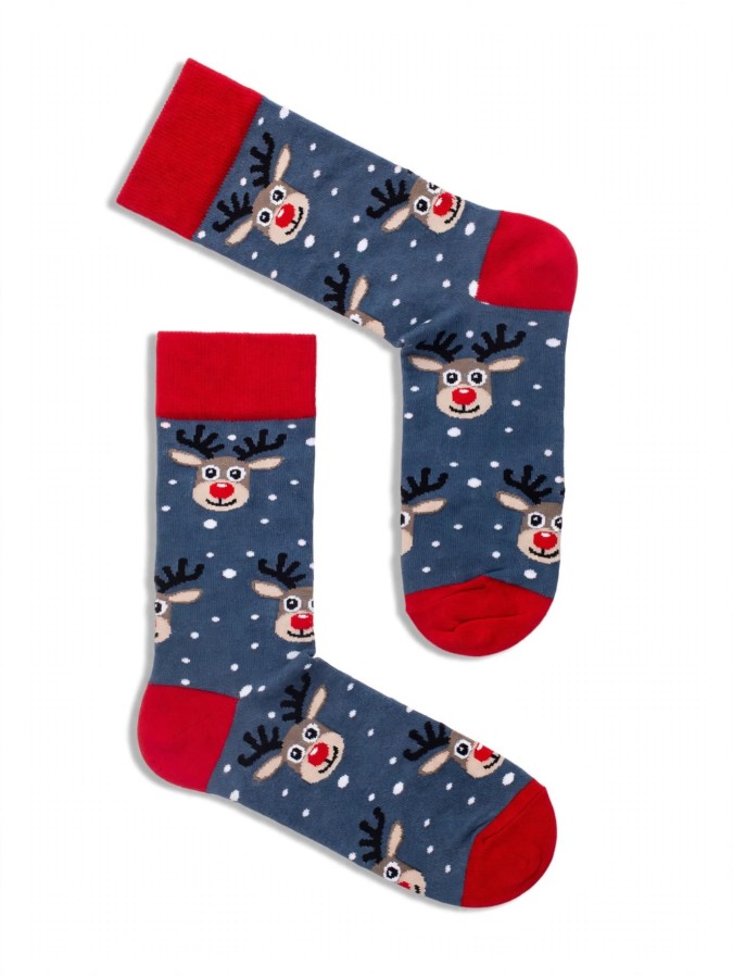 Men's Christmas socks Reindeer in the snow...