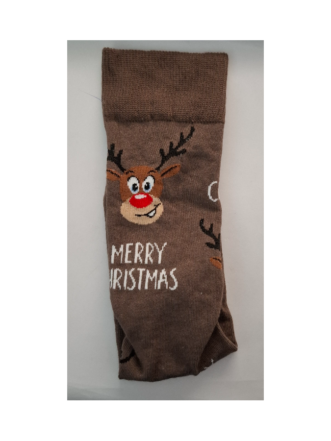 Men's Reindeer MERRY CHRISTMAS pattern socks...