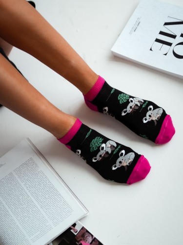 Women's Koala pattern low ankle socks 009.1146 2