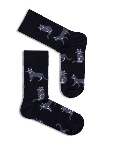 Men's Cats pattern socks 0125.034