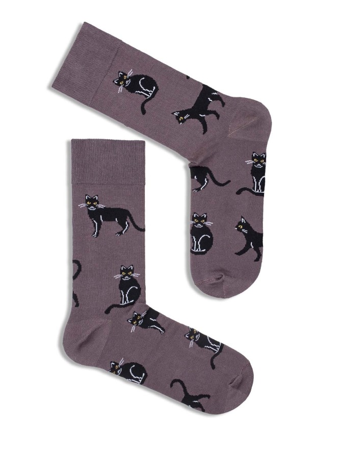 Men's Cats pattern socks 0125.034
