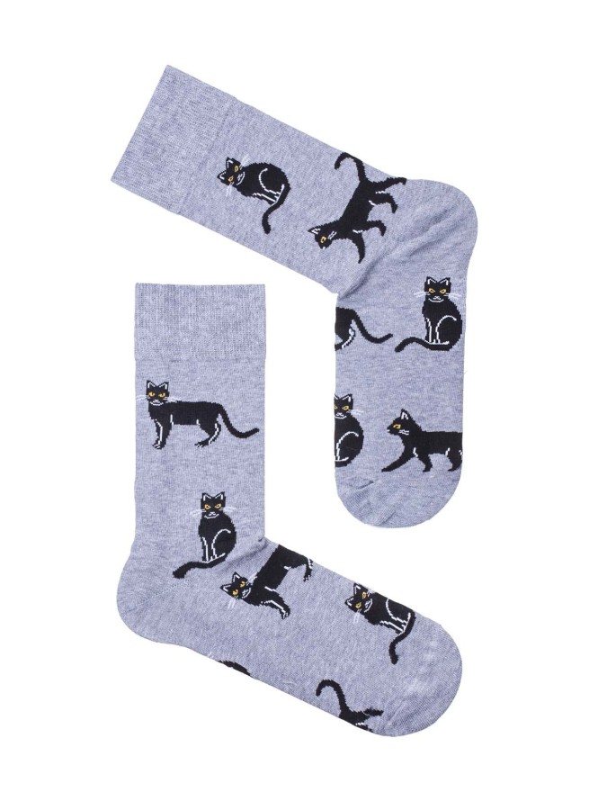 Men's Cats pattern socks 0125.034