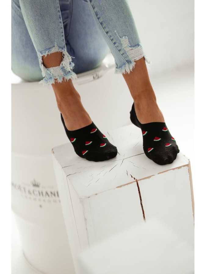 Cotton Watermelons pattern invisible socks...