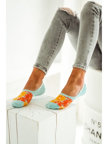Cotton Citrus pattern invisible socks 2