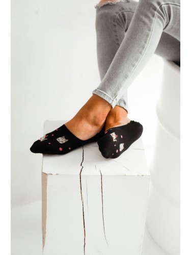 Cotton Cats pattern invisible socks 2