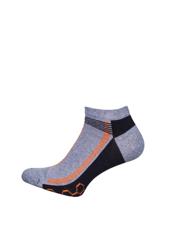 Men's model 002 pattern low ankle socks 0170.002