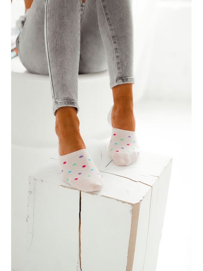 Cotton Dots pattern invisible socks