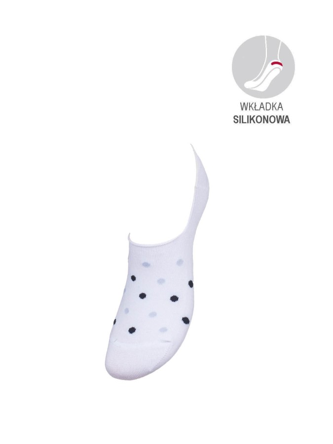 Cotton Dots pattern invisible socks