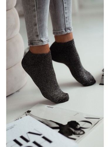 Classic low ankle socks with lurex