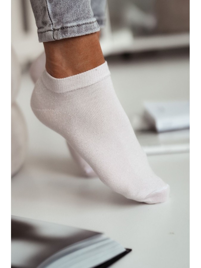 Classic low ankle socks with lurex