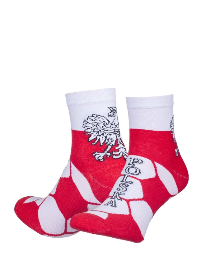Men's Poland pattern short socks 0224.035
