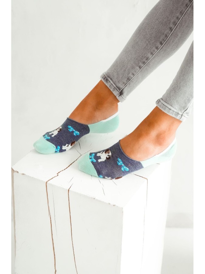 Cotton Puppies pattern invisible socks 0576.014