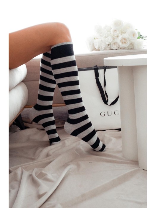 Podkolanówki damskie w Paski 0248.003