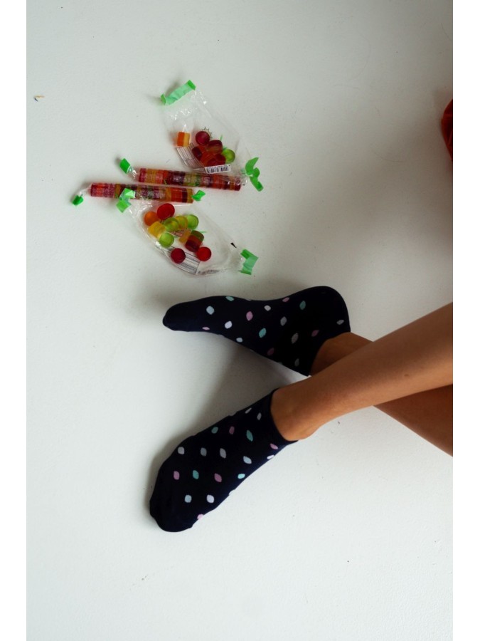 Women's Dots pattern low ankle socks 018.1146