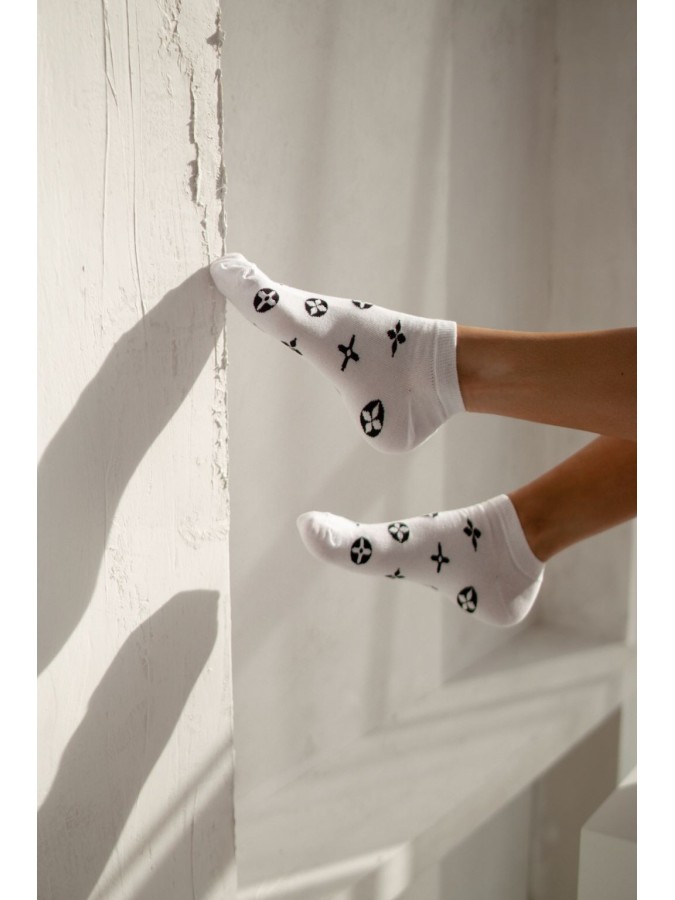 Women's LuVi pattern low ankle socks 019.1146