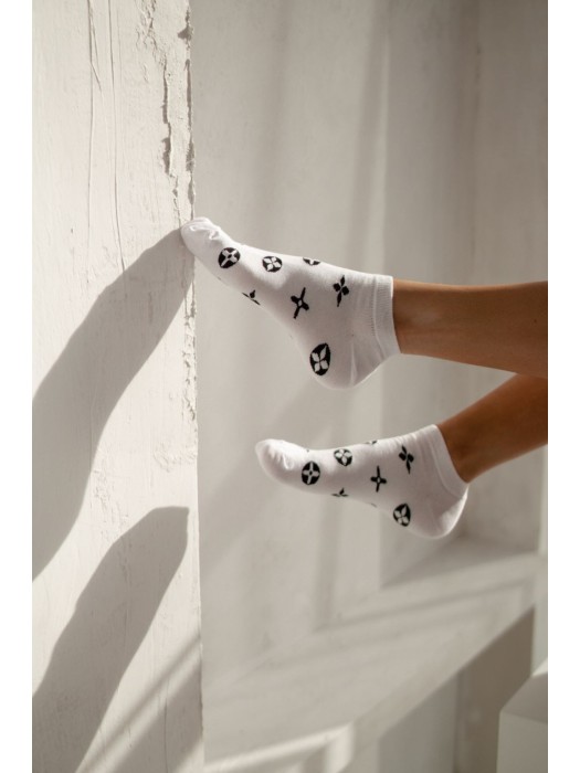 Women's LuVi pattern low ankle socks 019.1146