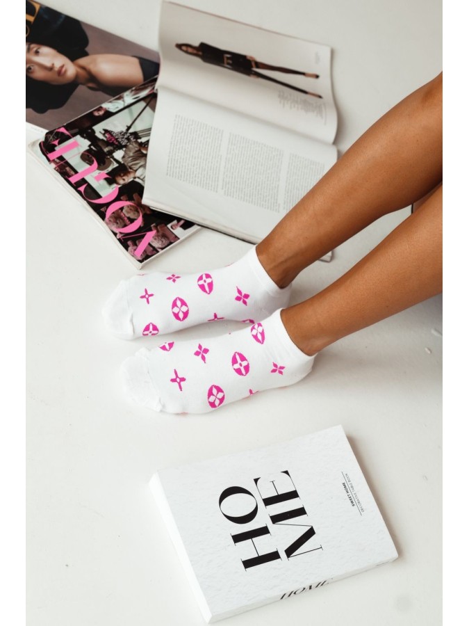 Women's LuVi pattern low ankle socks 019.1146