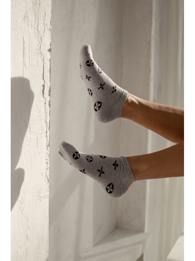 Women's LuVi pattern low ankle socks 019.1146