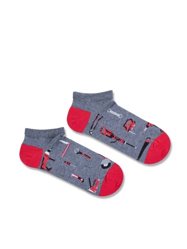 Men's Tools pattern low ankle socks 016.1108 2