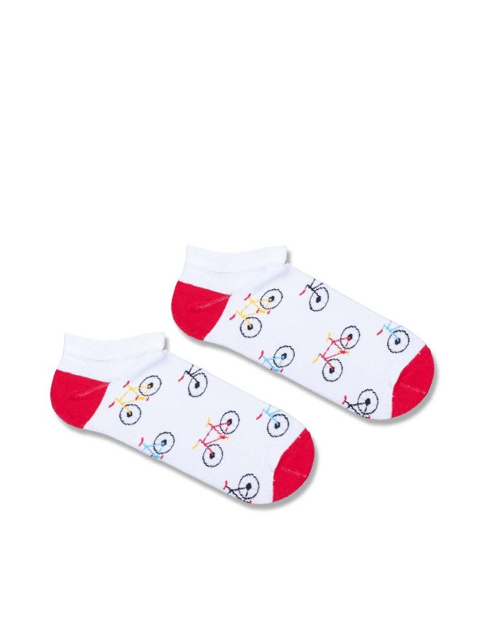 Men's Small Bicycles pattern low ankle socks...