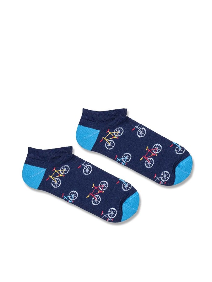 Men's Small Bicycles pattern low ankle socks...