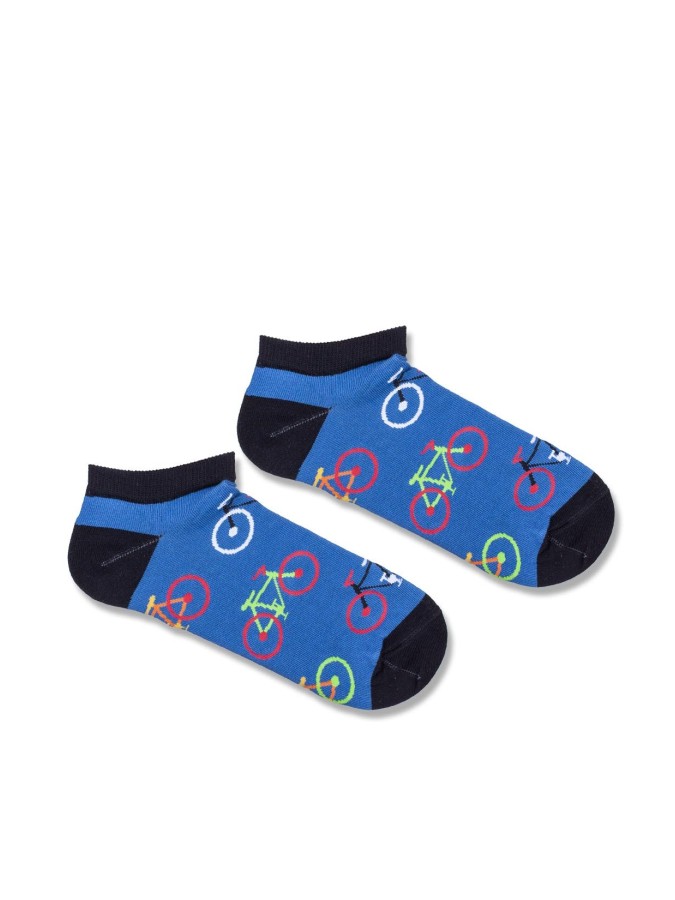 Men's Big Bicycles pattern low ankle socks...