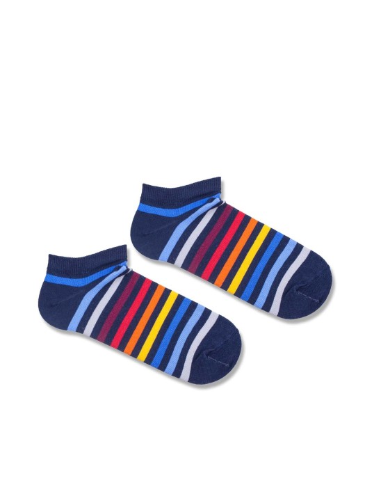 Men's Stripes pattern low ankle socks 027.1108