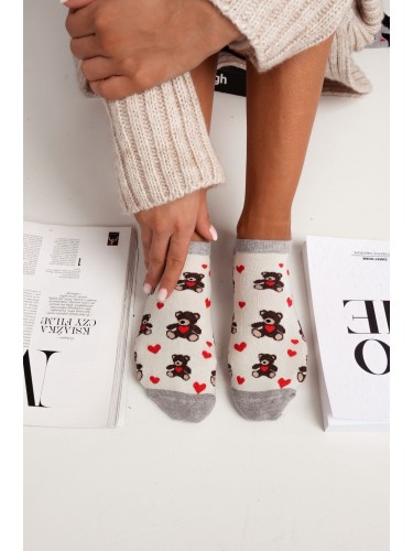 Stopki damskie Misie i Serca 1146.024