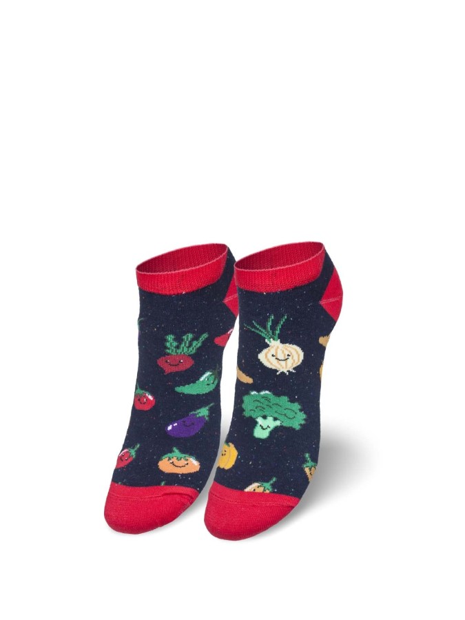 Women's Vegetables pattern low ankle socks...