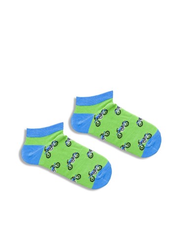 Kids' Motorbikes pattern low ankle socks 1160.004