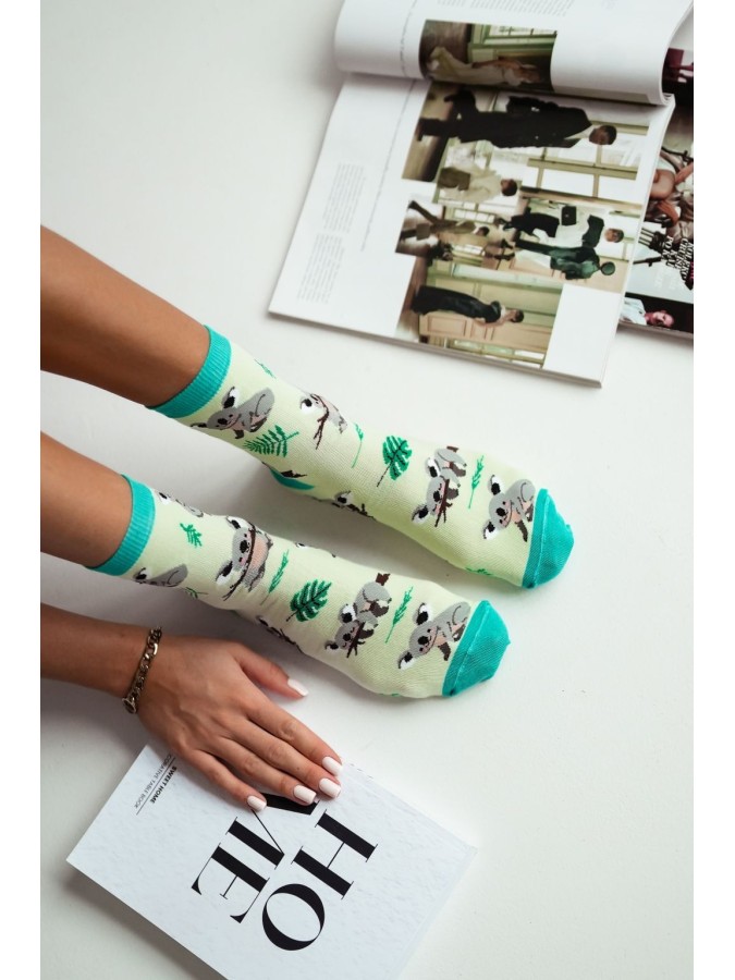 Women's Koala pattern socks 0200.023