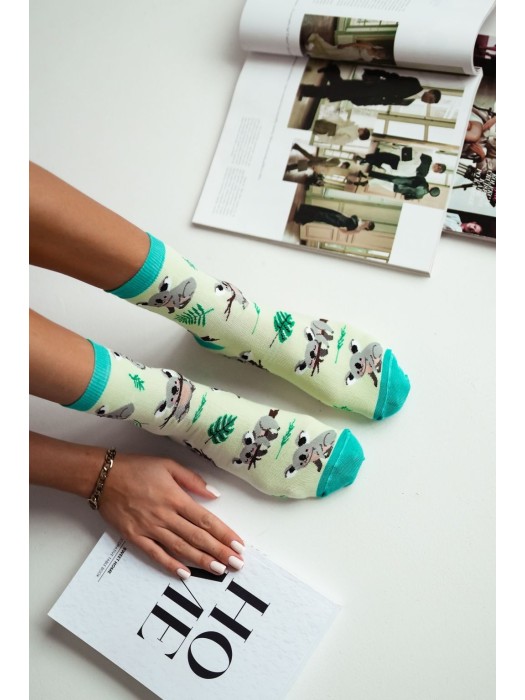 Women's Koala pattern socks 0200.023