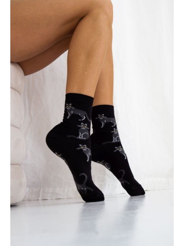 Women's Cats pattern socks 0200.024