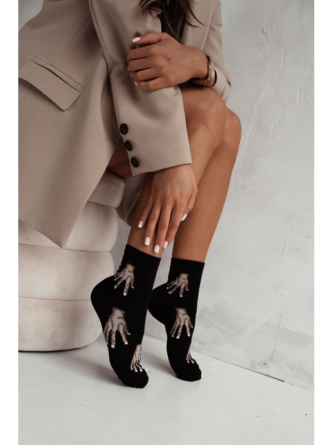 Women's Hand pattern socks 0200.026