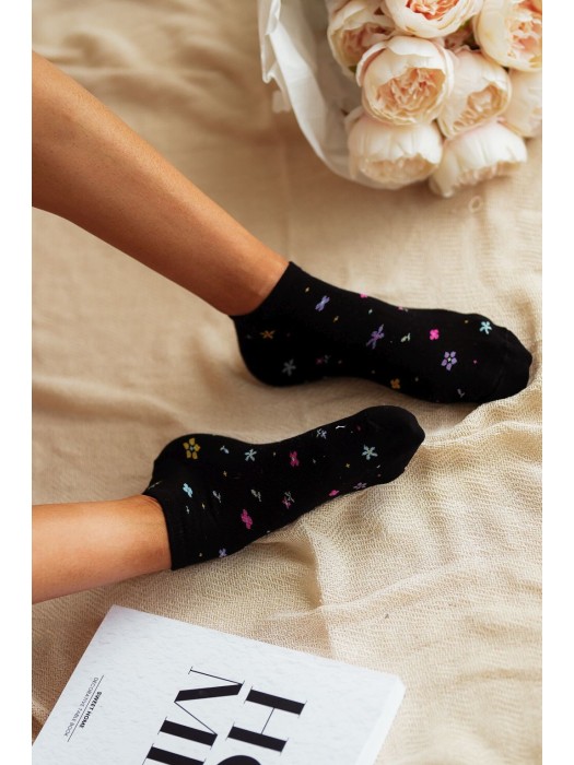 Women's Flowers pattern low ankle socks 002.1146