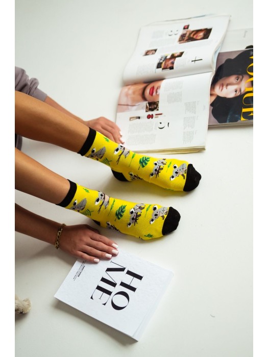 Women's Koala pattern socks 0200.023