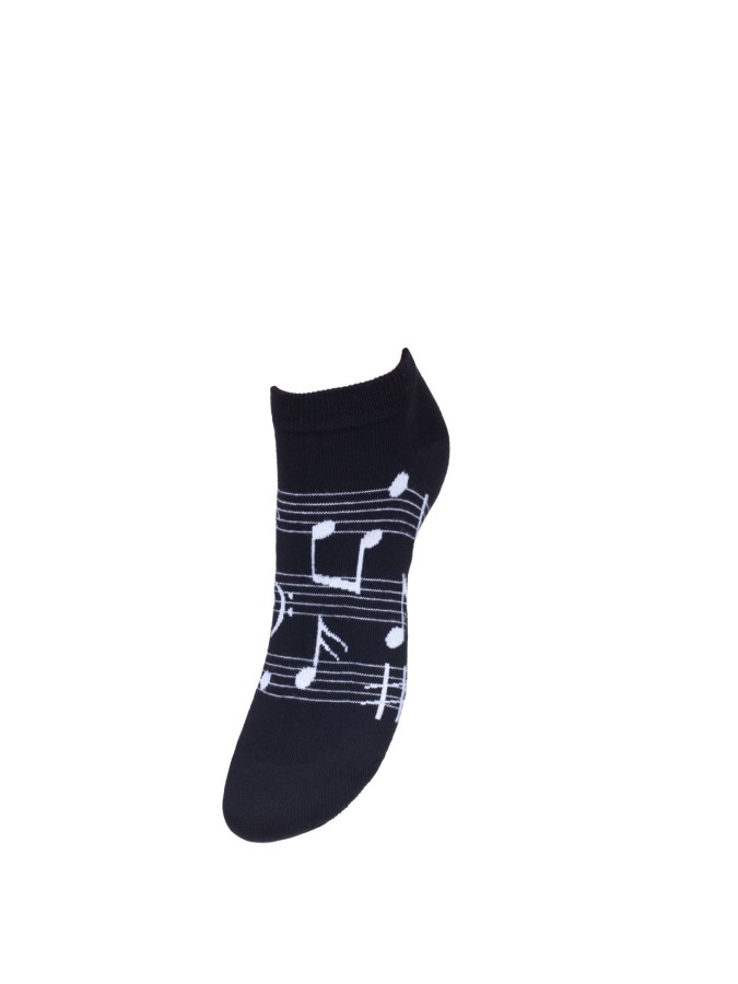 Women's Notes pattern low ankle socks 039.1146