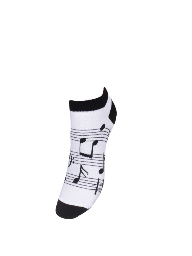 Women's Notes pattern low ankle socks 039.1146
