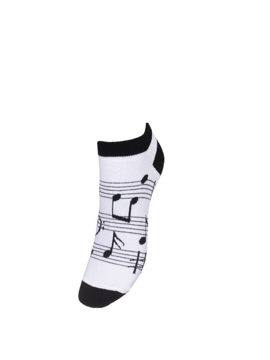 Women's Notes pattern low ankle socks 039.1146